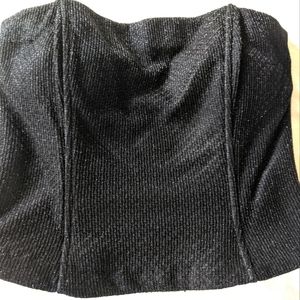 Scott McClintock StraplessTop with silver glitter